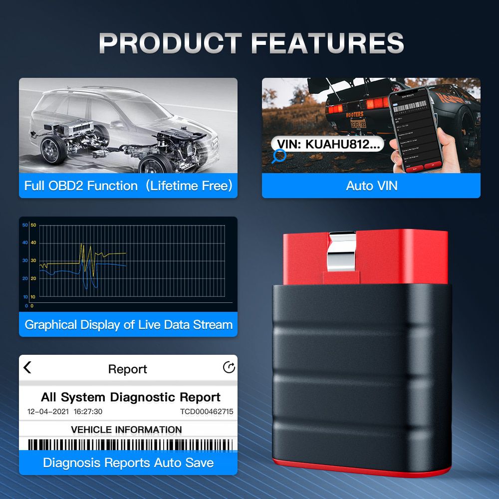 THINKCAR THINKDRIVER OBD2 Scanner Automotive Car Diagnostic Oil ABS EPB Reset Function EOBD OBD 2 Code Reader Scan Tools
