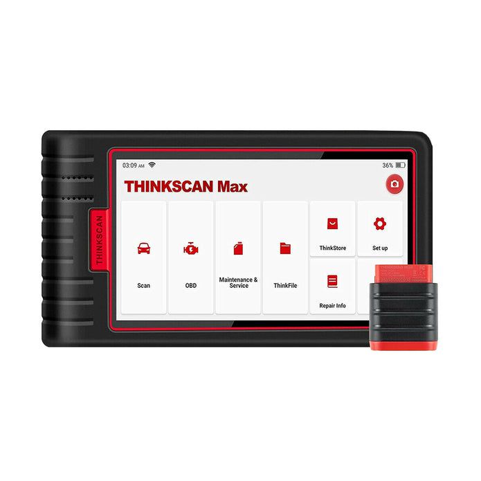 THINKCAR ThinkScan Max todo o scanner de diagnóstico do carro do sistema com 28 funções de manutenção atualização gratuita ao longo da vida