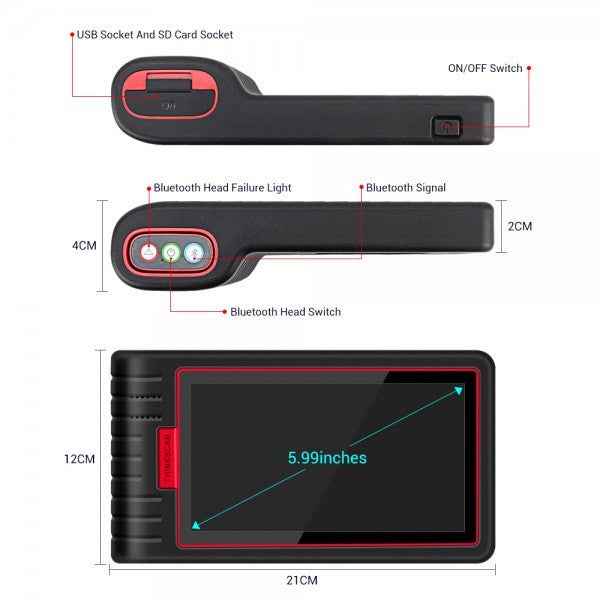 THINKCAR ThinkScan Max todo o scanner de diagnóstico do carro do sistema com 28 funções de manutenção atualização gratuita ao longo da vida