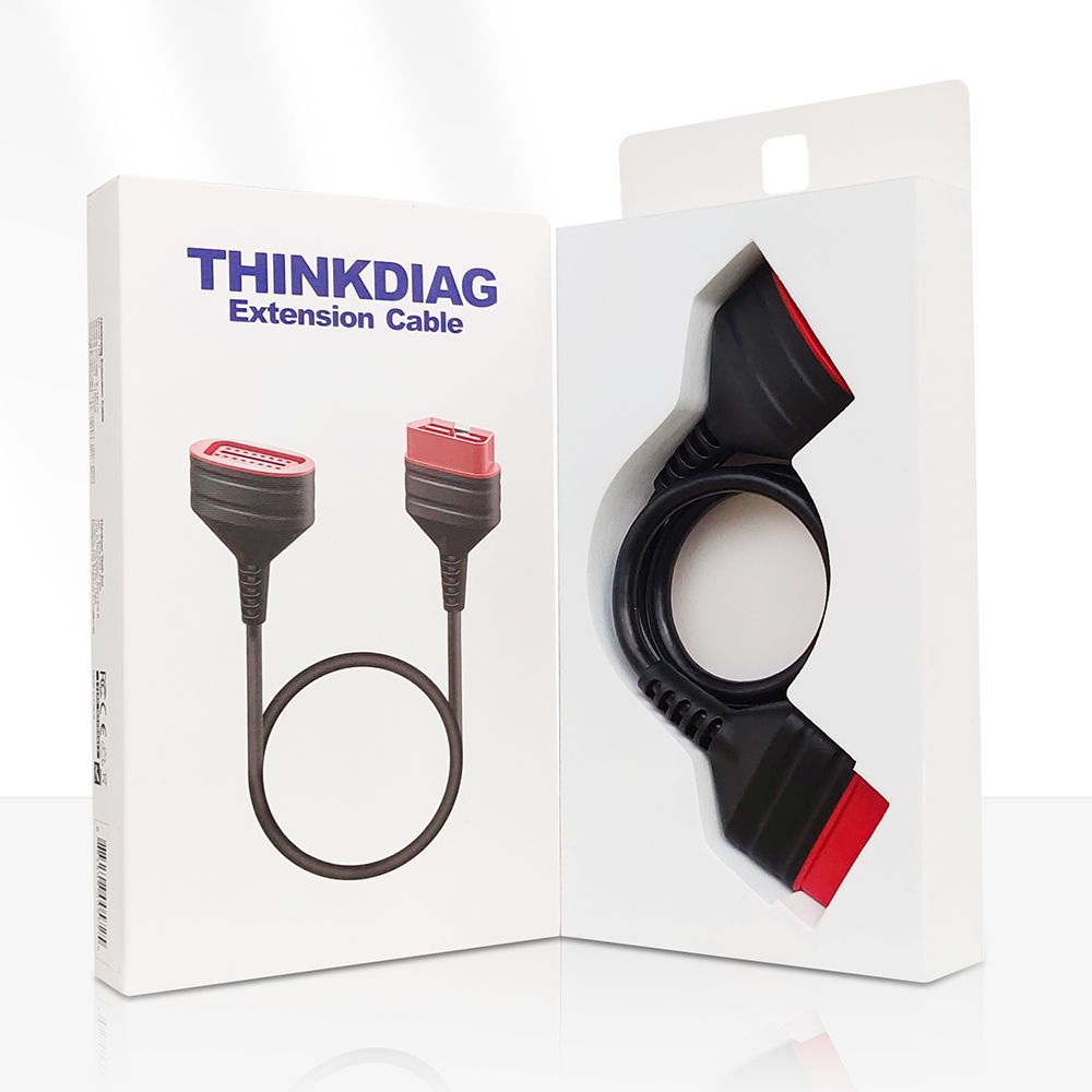 Thinkcar ThinkDiag OBD2 Extended Connector 16Pin Masculino para Feminino Original Cabo de Extensão para Easydiag 3.0/Mdiag/Golo