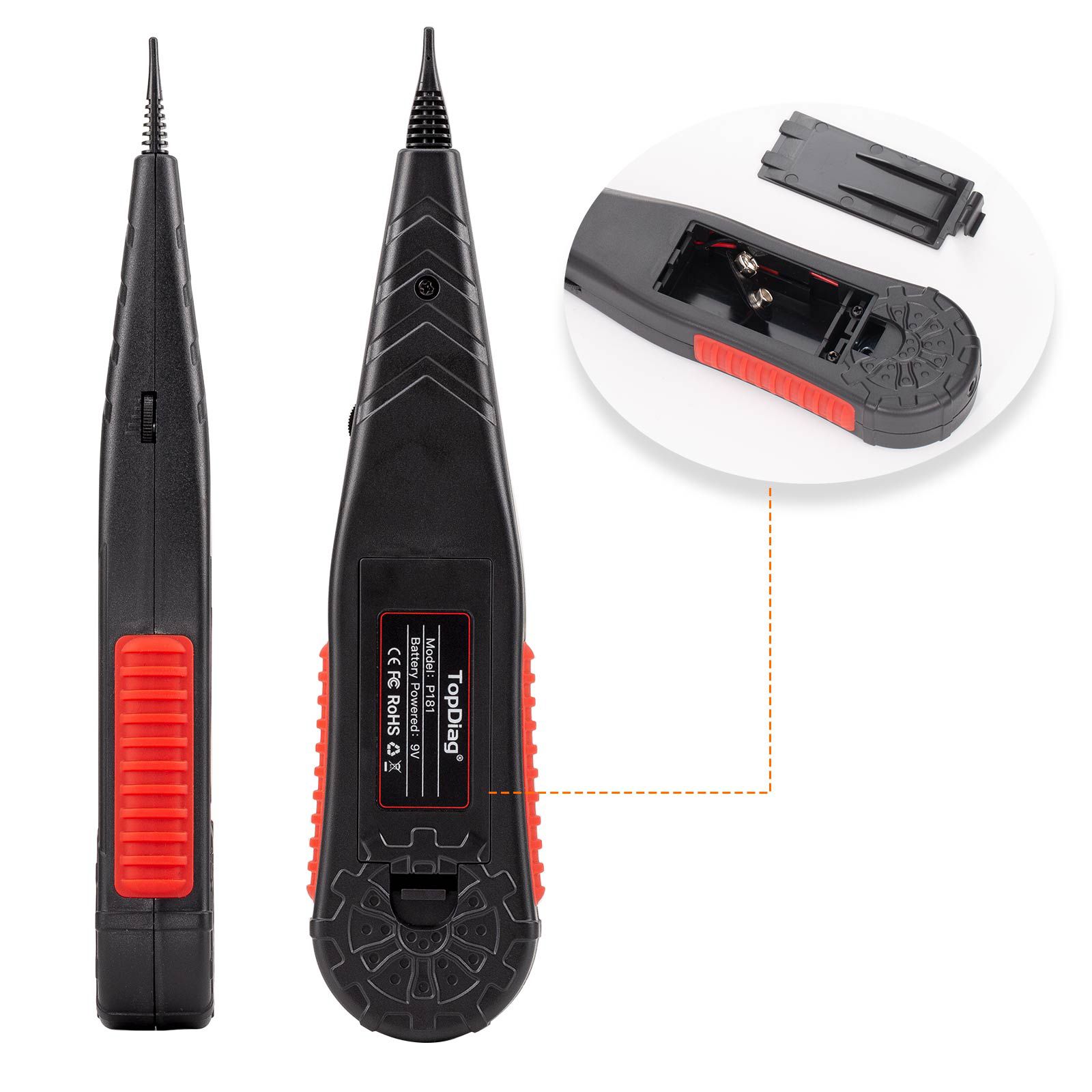 TopDiag P181 Wire Finder, Receptor Encontrar Curto Circuito de Ponto de Interruptão