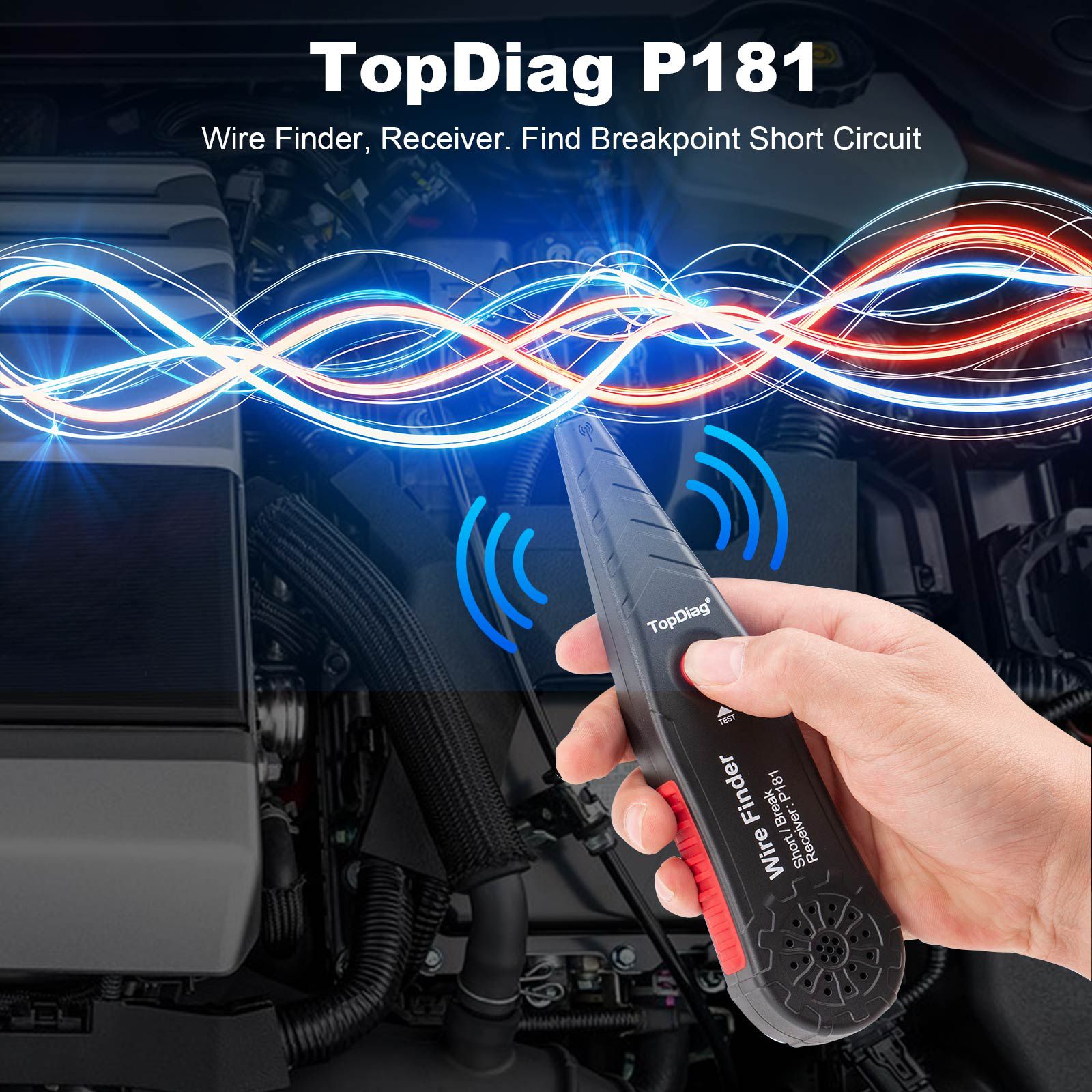 TopDiag P181 Wire Finder, Receptor Encontrar Curto Circuito de Ponto de Interruptão