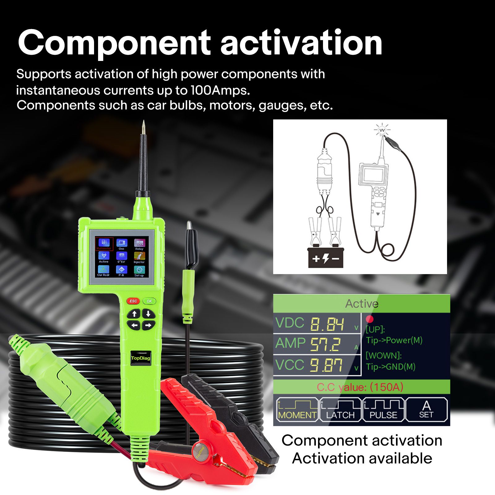TOPDIAG P200 Pro P200Pro Nova geração de detectores de circuito inteligente para todos os 9V-48V para barco de caminhão de carro