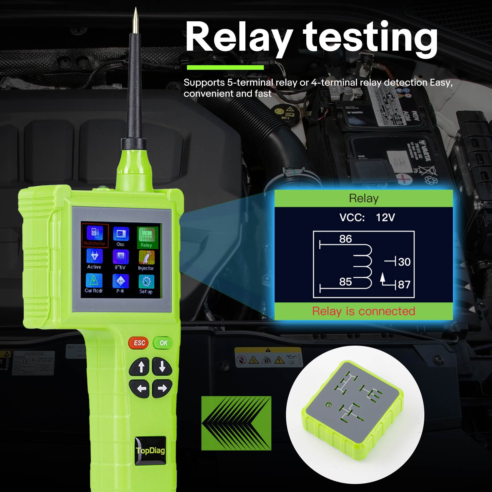 TOPDIAG P200 Pro P200Pro Nova geração de detectores de circuito inteligente para todos os 9V-48V para barco de caminhão de carro