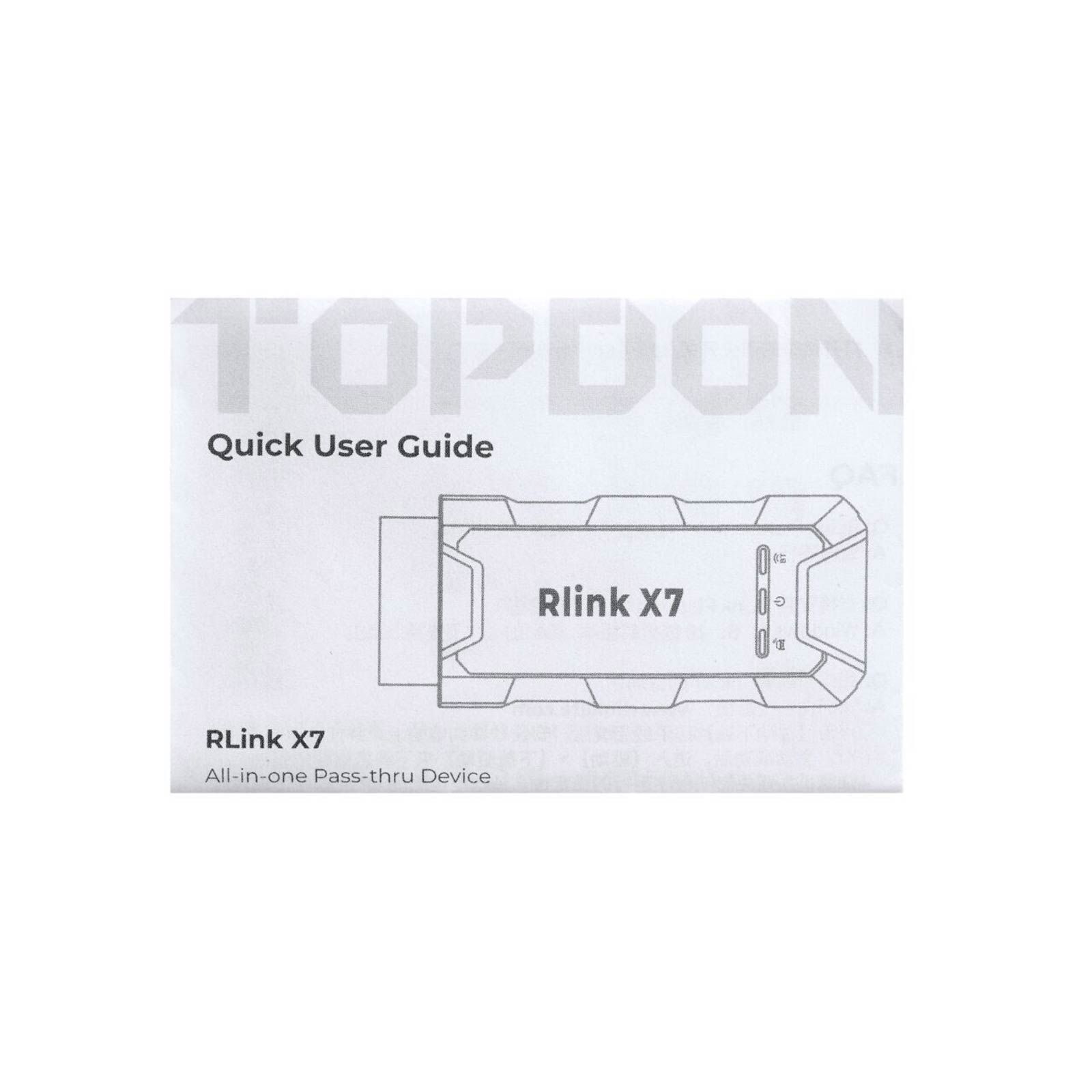 2024 TOPDON RLink X7 para GM Suporte CAN-FD/DoIP GM ECU Programação Suporte Veículos GM de 2000 a 2024