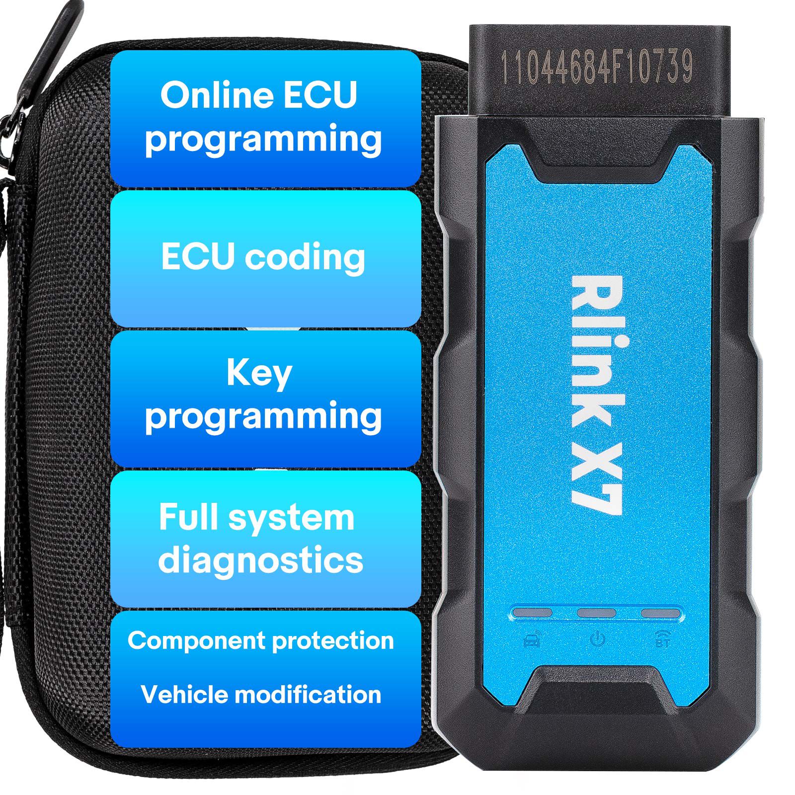 2025 TOPDON Rlink X7 para Volkswagen Suporte CANFD DOIP Programação de ECU Online Programação de chave de codificação de ECU Diagnósticos completos do sistema
