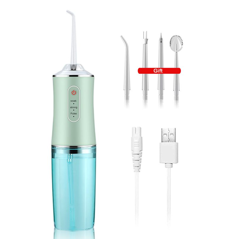 Irrigador Oral Água Dental Flosser 3 Modos USB Recarregável Elétrica Dentes Cleaner para Braces 240ML Irrigação Portátil