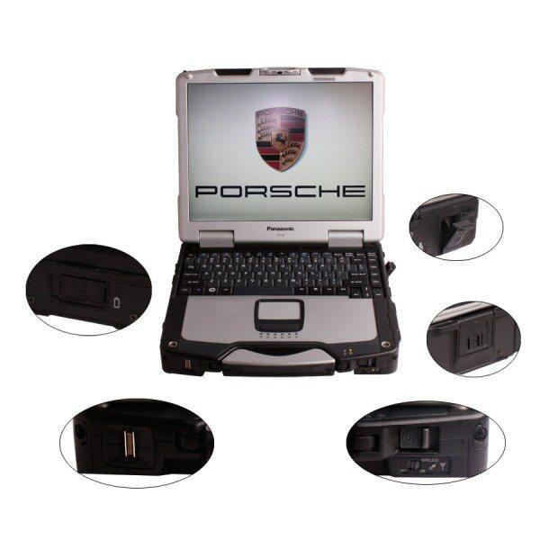 V16.2 WIFI Versão Piwis Tester II Diagnosewerkzeug für Porsche mit Panasonic CF30 Laptop