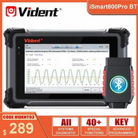 Vident iSmart800Pro BT OBD2 Bluetooth ferramentas de diagnóstico do carro 40 redefinir função chave programador ativo teste automático digitalização atualizações on-line