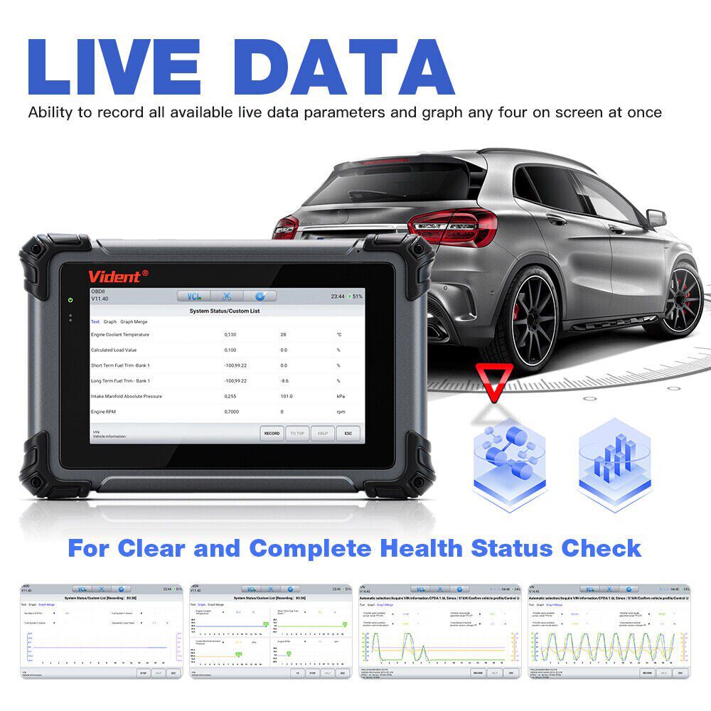 Vident ISMART 800PRO Profissional Ferramenta de Diagnóstico Do Carro Chave Programação Bi-Directional Controle CAN FD Função OBD2 Scanner Ferramentas