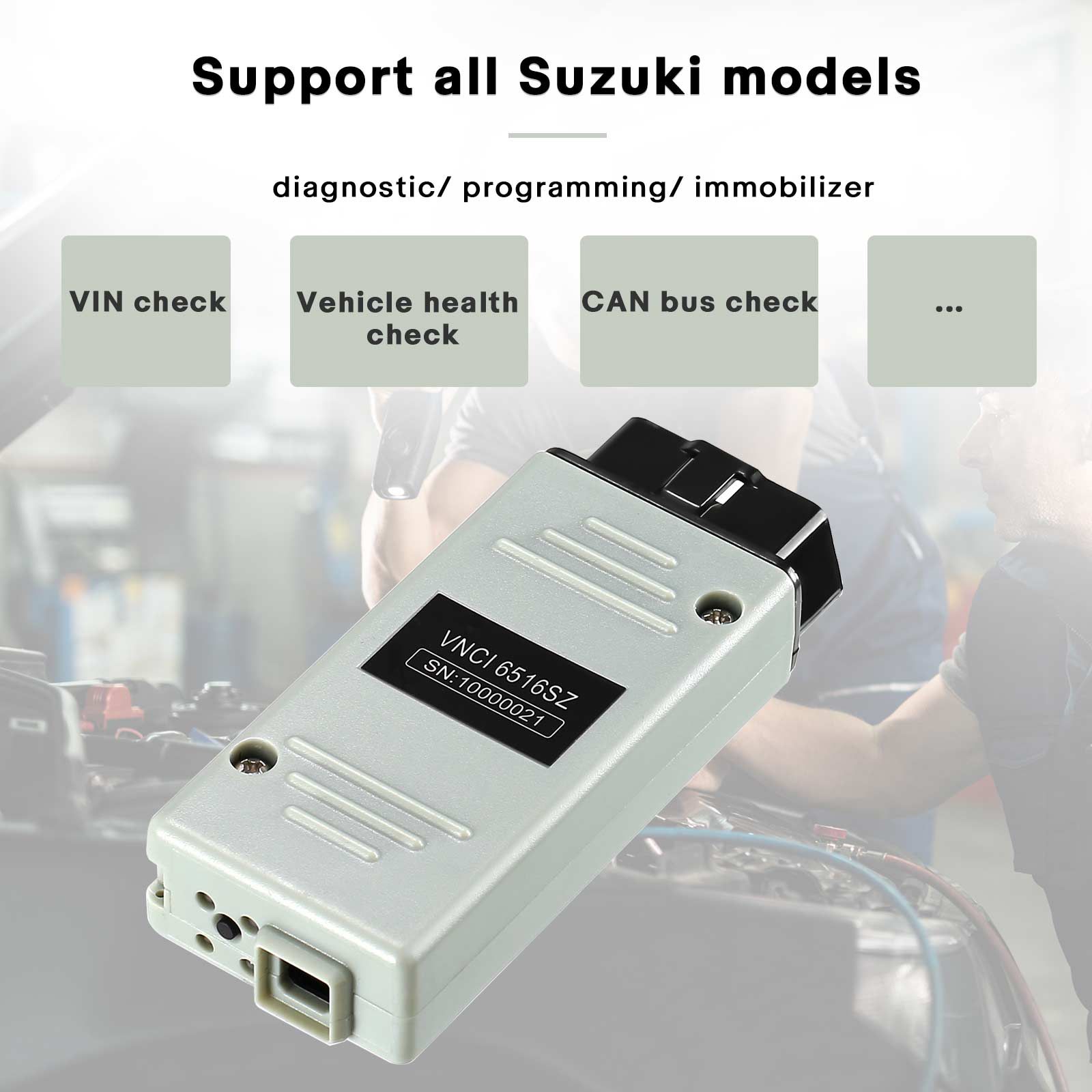 2024 VNCI 6516SZ Suzuki Diagnositc Interface compatível com SDT-II OEM Software Driver