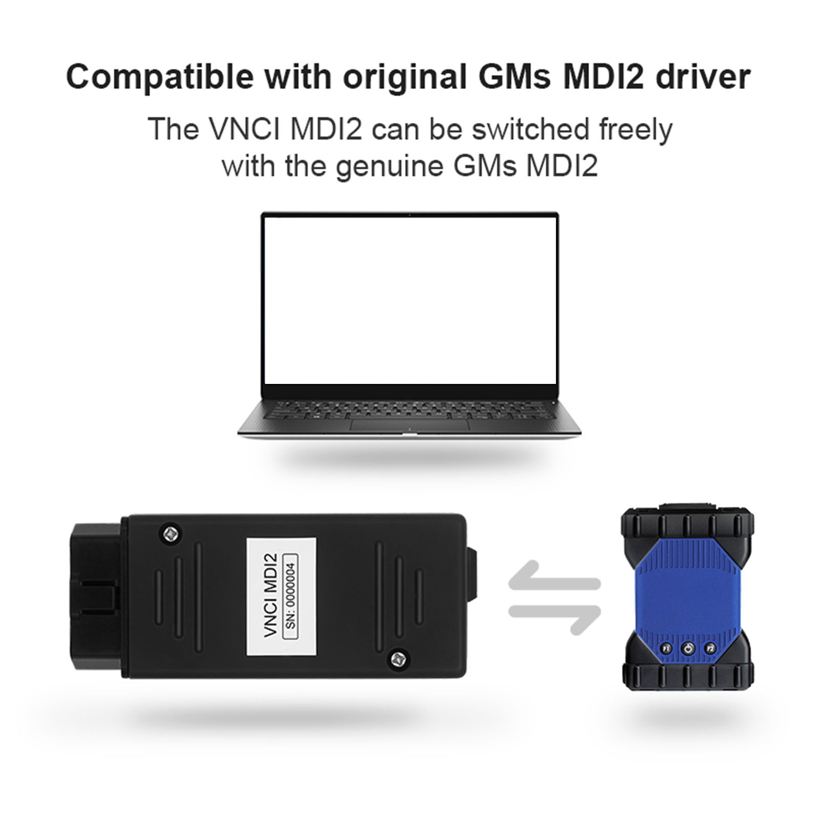 Interface de diagnóstico MDI2 VNCI mais nova para GMs suporta CAN FD/DoIP compatível com TLC, GDS2, DPS, Tech2win Software Offline