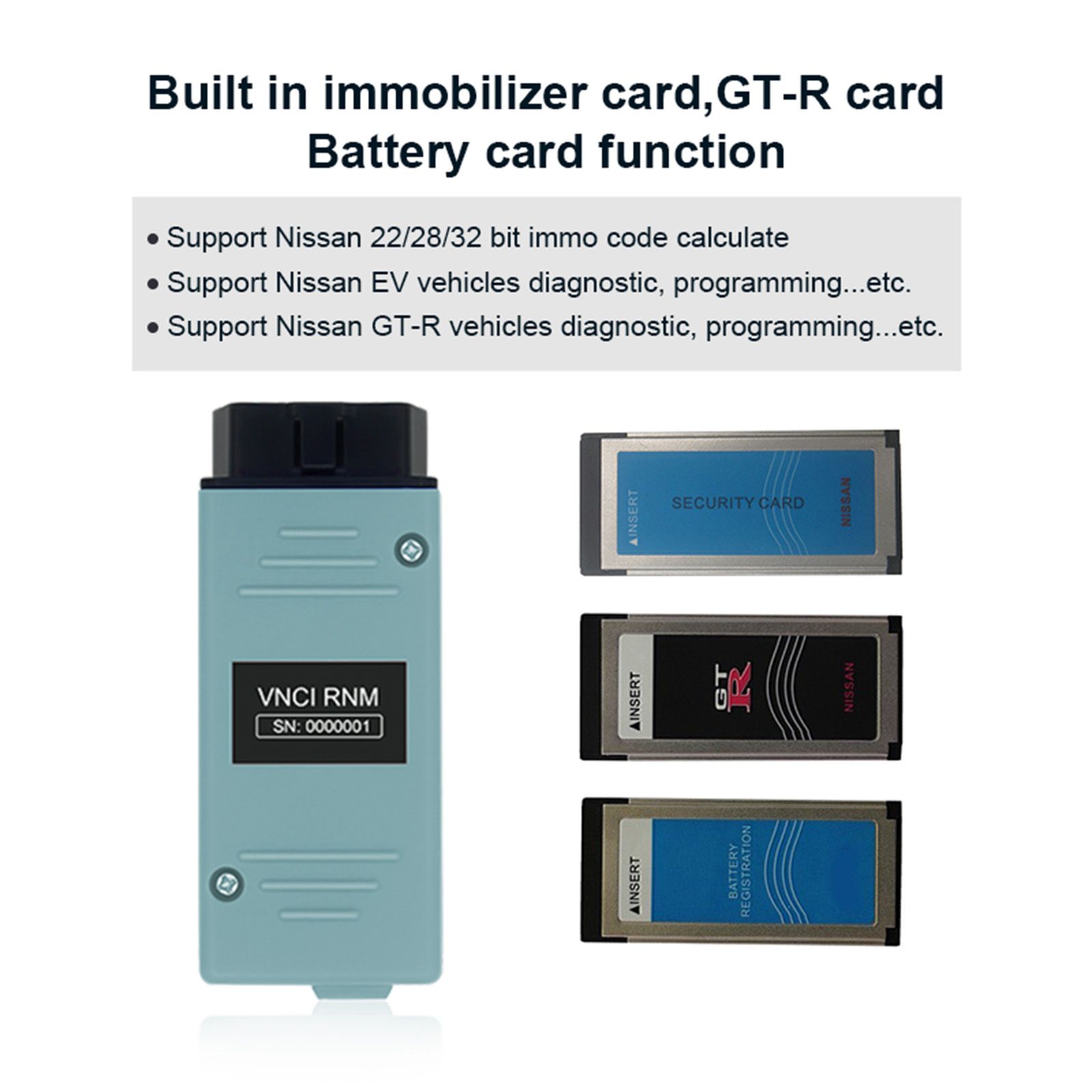 2025 VNCI RNM Nissan Renault Mitsubishi 3-em-1 interface de diagnóstico