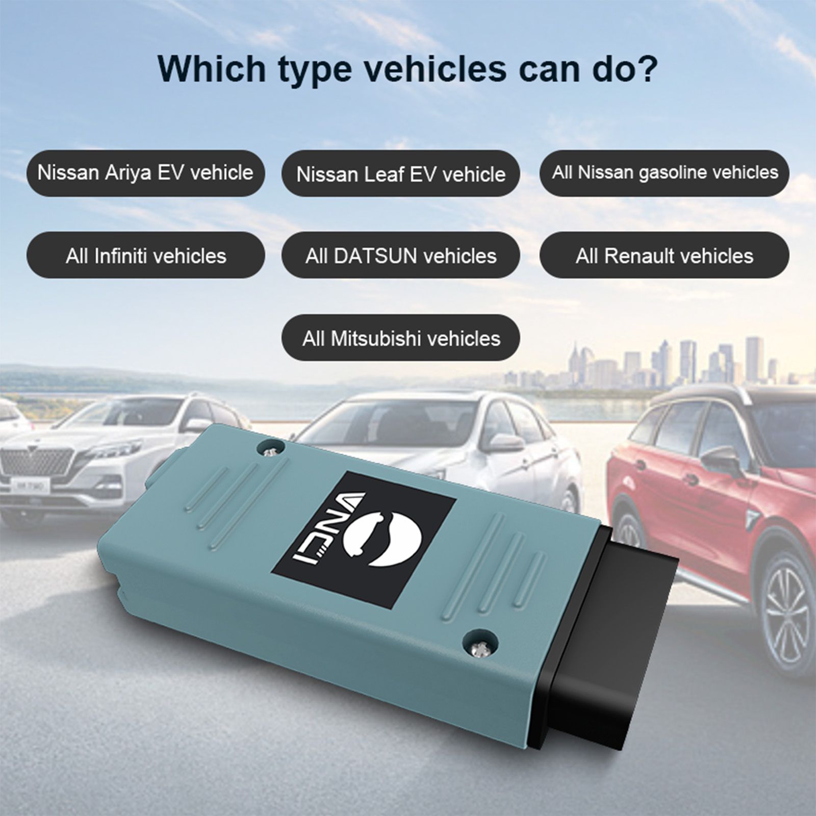 2025 VNCI RNM Nissan Renault Mitsubishi 3-em-1 interface de diagnóstico
