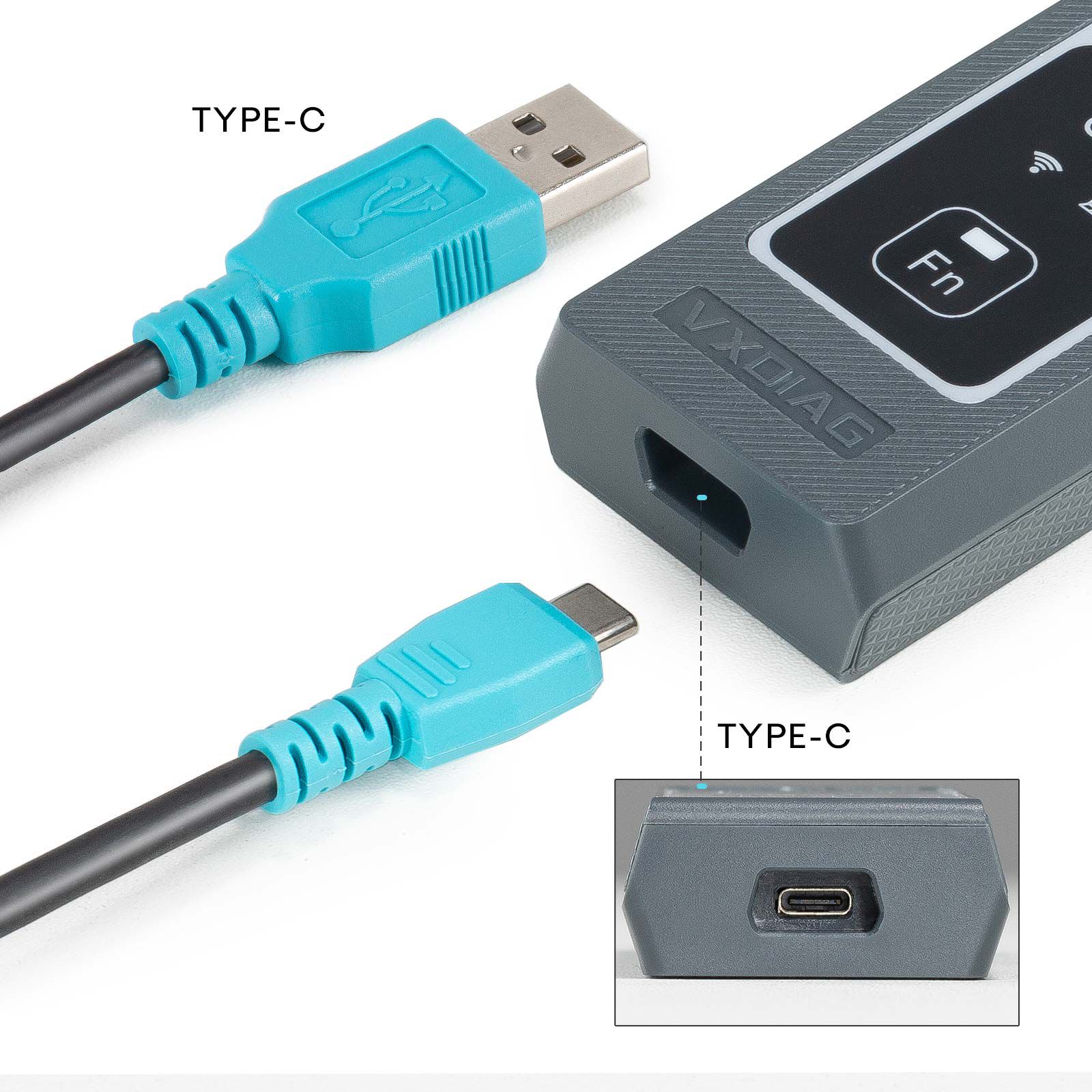 VXDIAG VCX-FD VCX FD GM interface de diagnóstico do veículo inteligente para GM Chevrolet/Buick/Cadillac/Opel/Holden ferramenta de diagnóstico