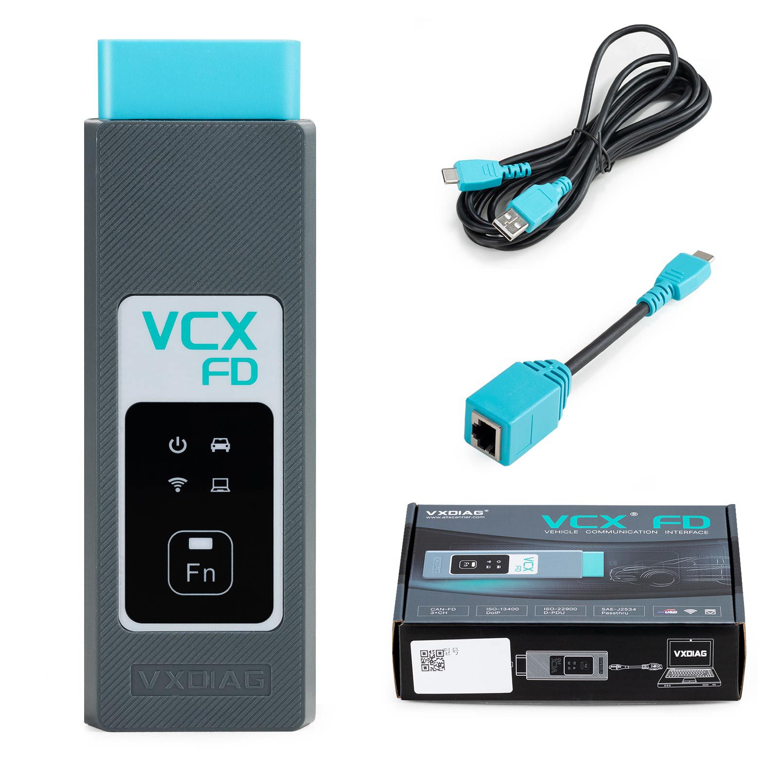 VXDIAG VCX-FD VCX FD Hardware Somente sem Licença de Autorização de Marca de Carro