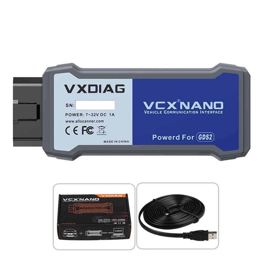 Versão USB VXDIAG VCX Nano para GM/OPEL GDS2 V2022.05 Tech2WIN 16.02.24 Ferramenta de diagnóstico