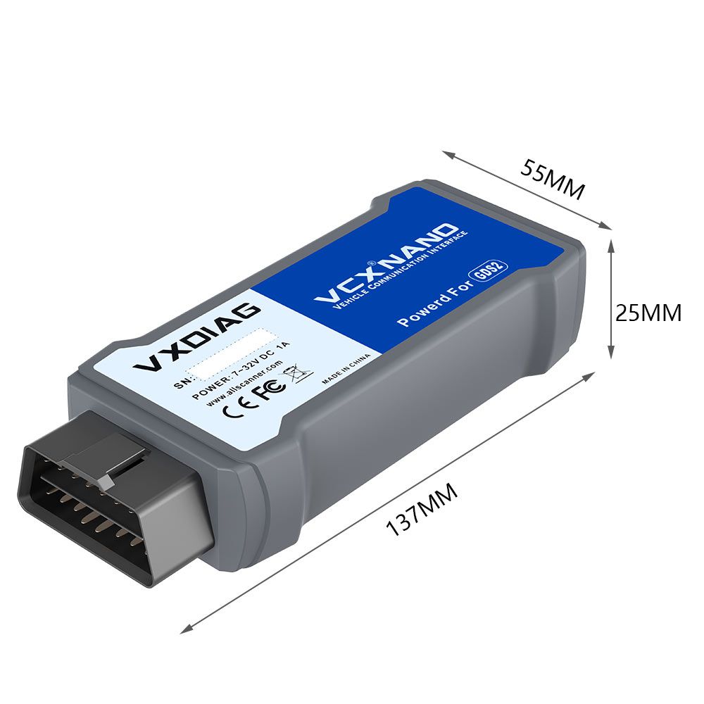 Versão USB VXDIAG VCX Nano para GM/OPEL GDS2 V2022.05 Tech2WIN 16.02.24 Ferramenta de diagnóstico