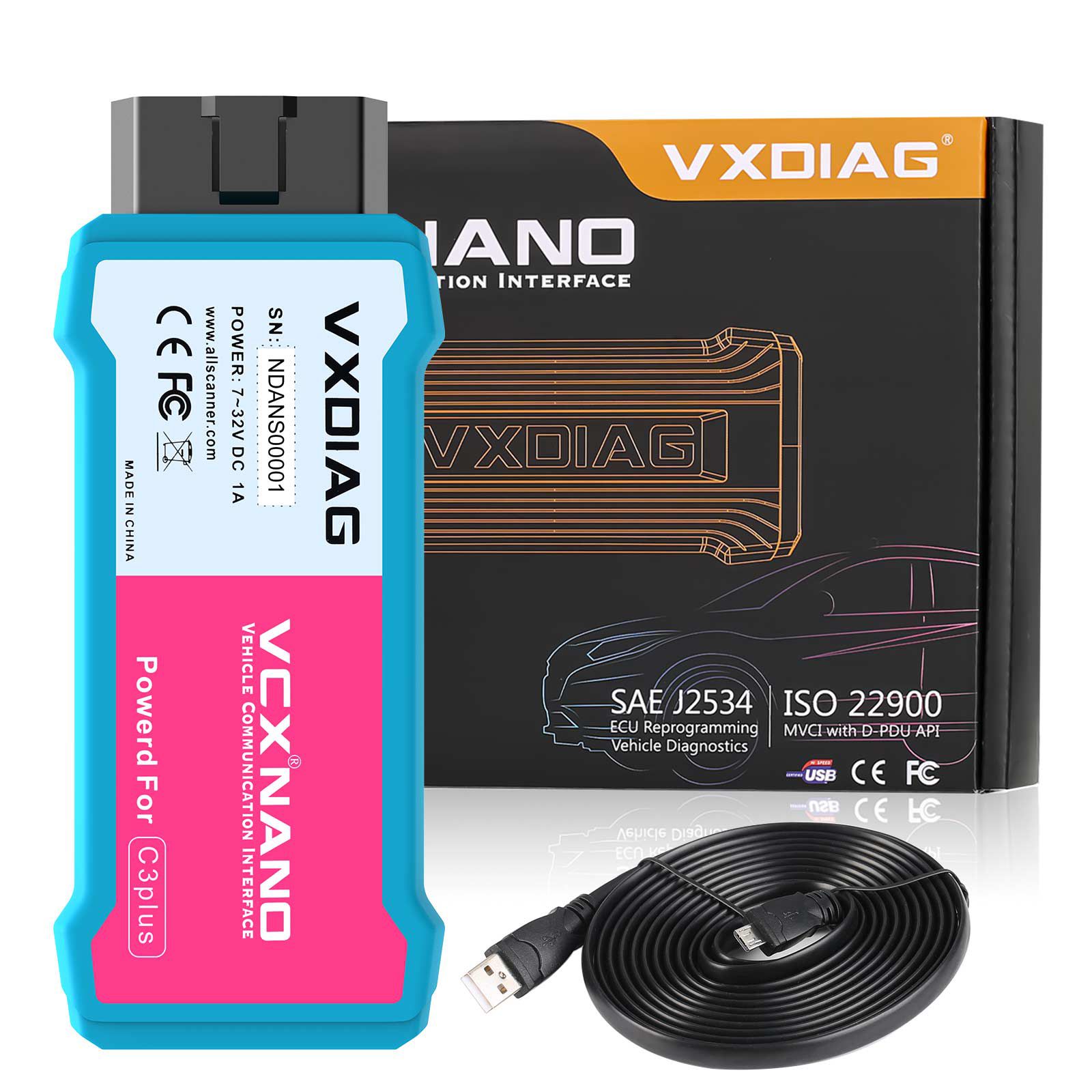2024 VXDIAG VCX NANO para NISSAN Infiniti GTR versão WiFi da ferramenta de diagnóstico suporta a programação