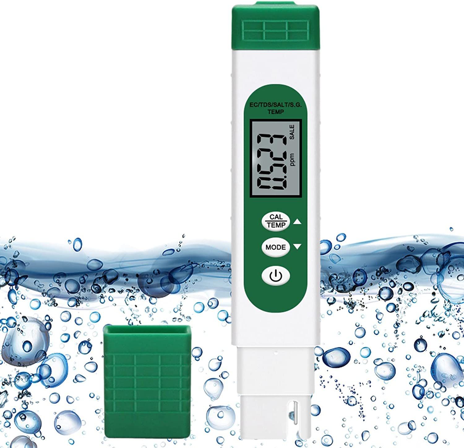 Água Tester Pen Display LCD Water Tester EC TDS Temp Meter 5-em-1 Multifuncional Alta Precisão Medidor de Teste de Água para Hydropon