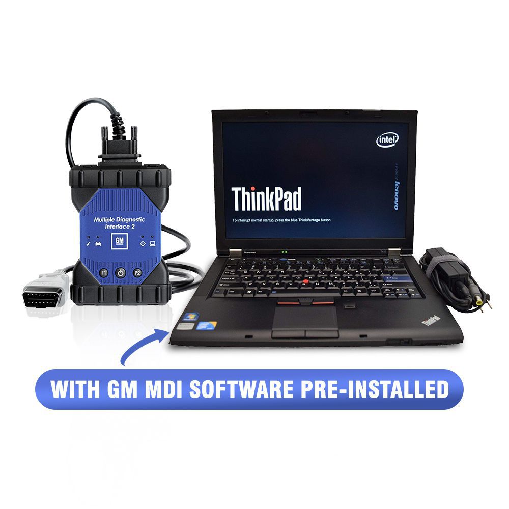 Wifi GM MDI 2 Interface de diagnóstico com V2022.11 GM MDI Software pré-instalado no Lenovo T410 Laptop I5 CPU 4GB de memória pronto para usar