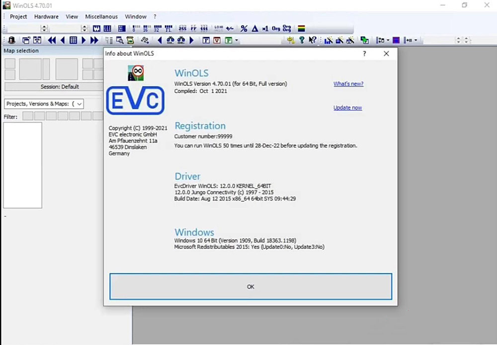 WinOLS 4.7 ECU Remap e software de ajuste de chip e correção de soma de verificação