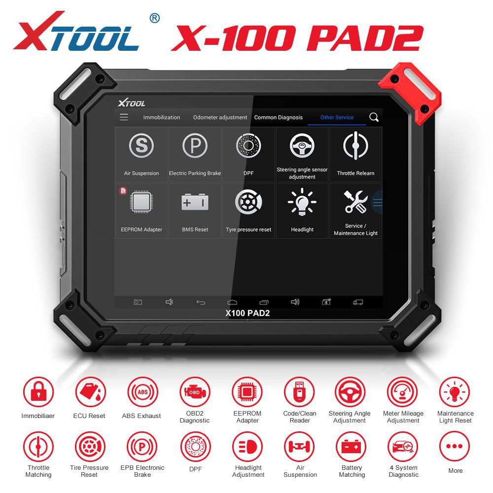 XTOOL X100 X-100 PAD2 Pro Programador de Chave Versão Completa VW 4th