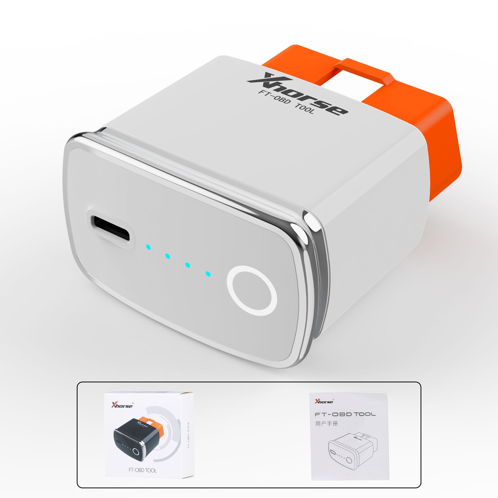 2023 Xhorse MINI OBD FT-OBD da ferramenta para Toyota Smart Key Support Adicione a chave e toda a chave perdida