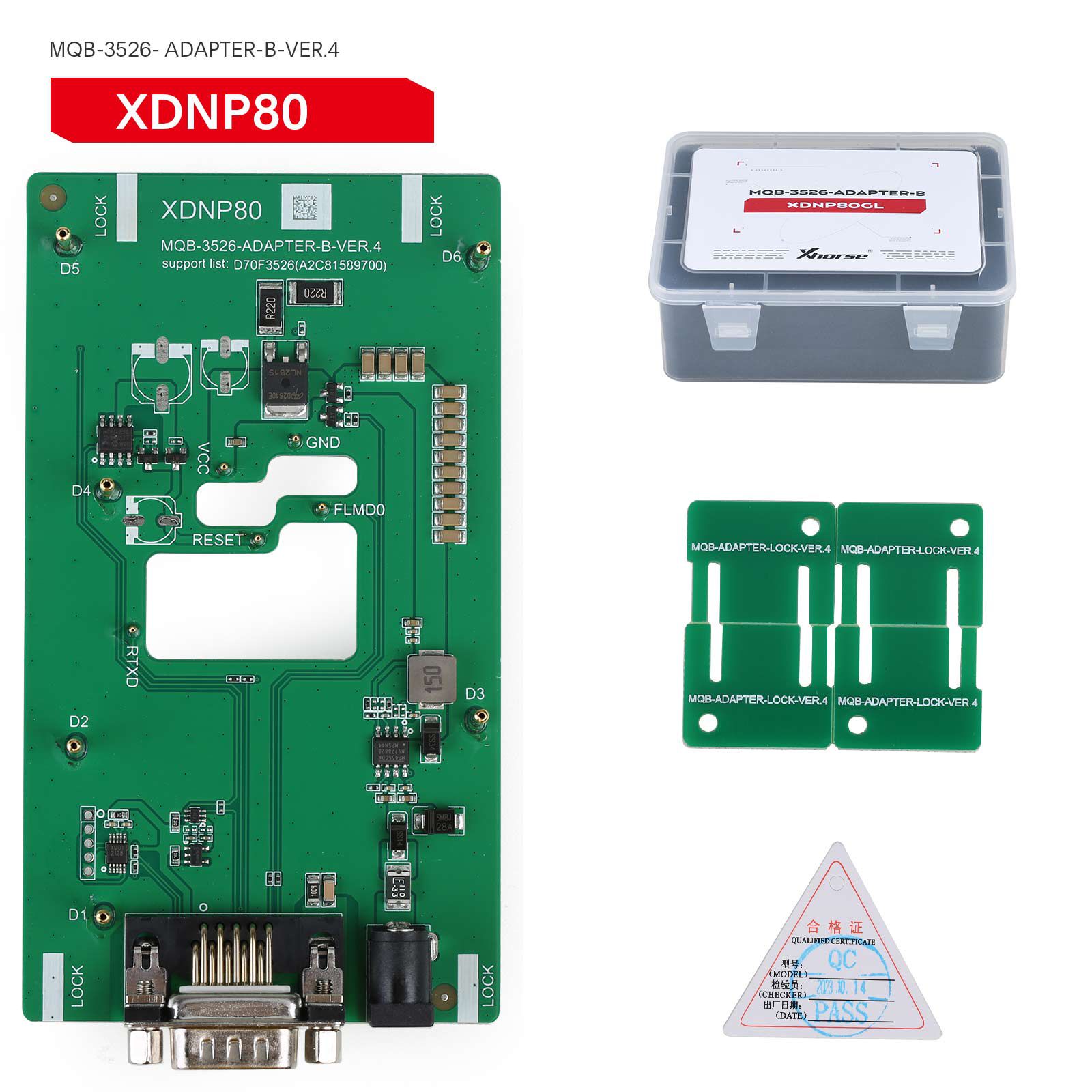 2024 Xhorse MQB48 Sem desmontagem Sem solda 13 adaptadores de conjunto completo XDNPM3GL