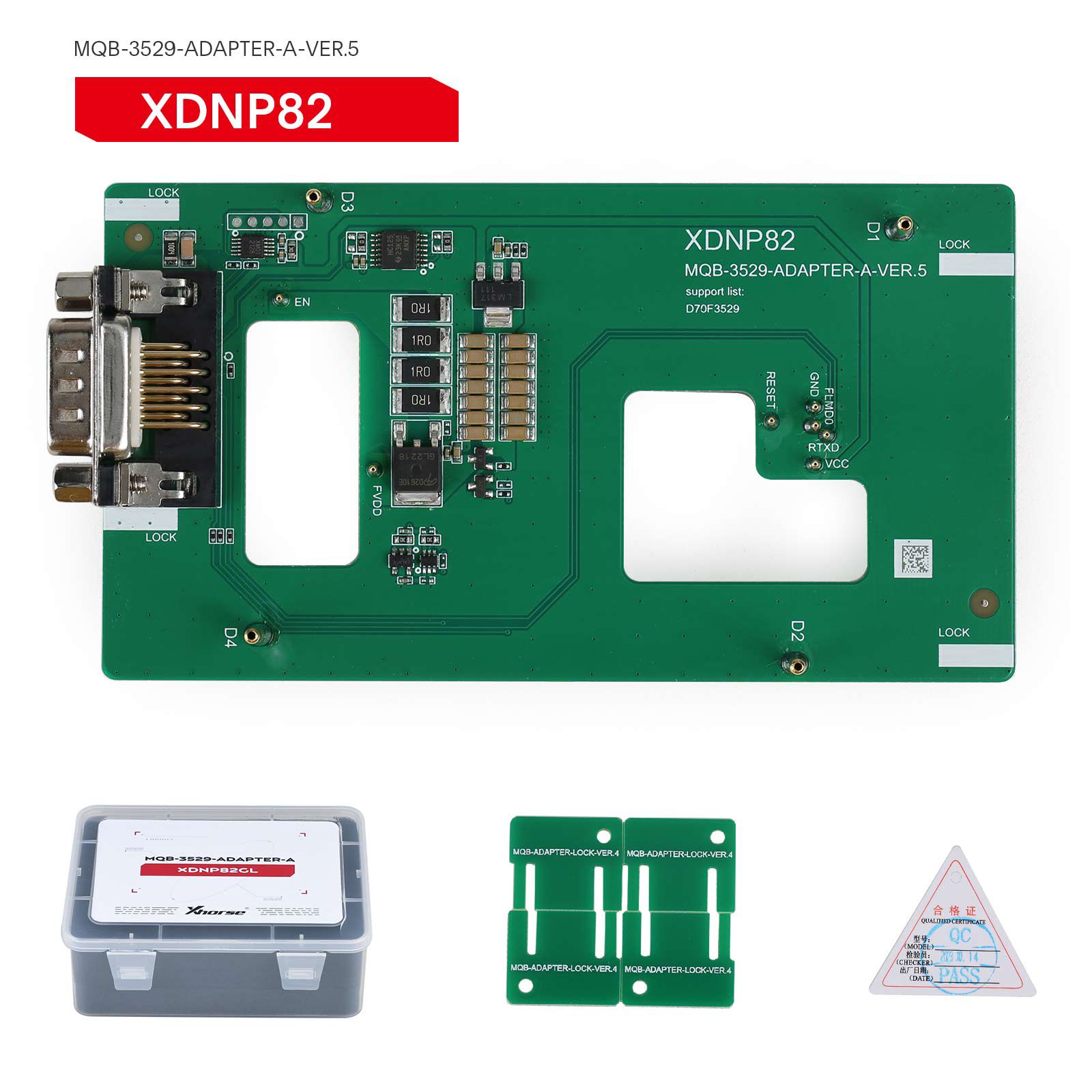 2024 Xhorse MQB48 Sem desmontagem Sem solda 13 adaptadores de conjunto completo XDNPM3GL