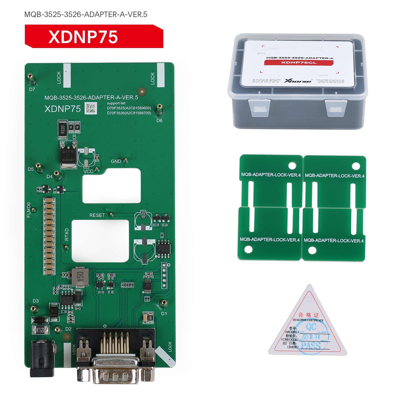 2024 Xhorse MQB48 Sem desmontagem Sem solda 13 adaptadores de conjunto completo XDNPM3GL