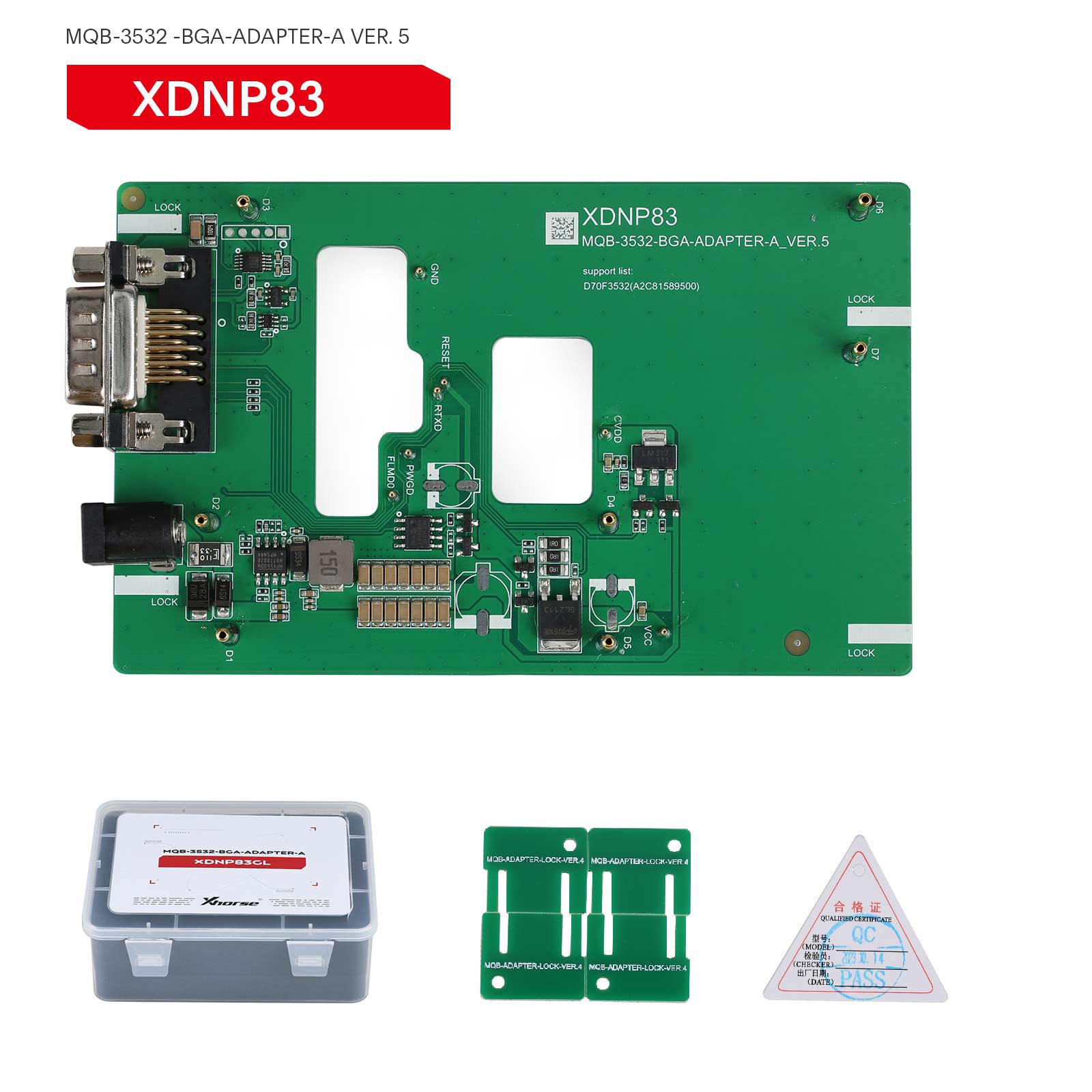 2024 Xhorse MQB48 Sem desmontagem Sem solda 13 adaptadores de conjunto completo XDNPM3GL
