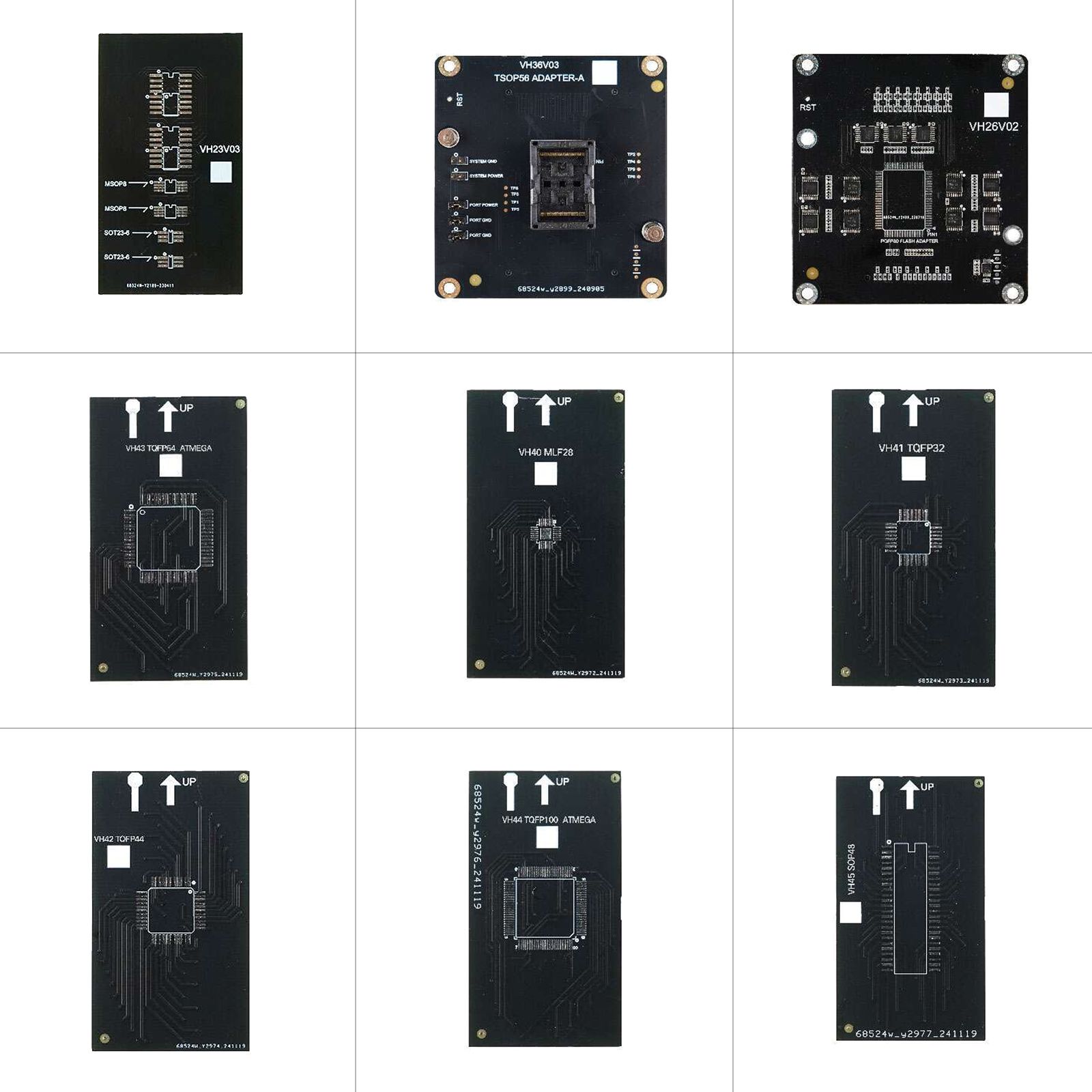 2025 Novos Adaptadores Multi Prog Xhorse para EEPROM e FLASH 9pcs/set