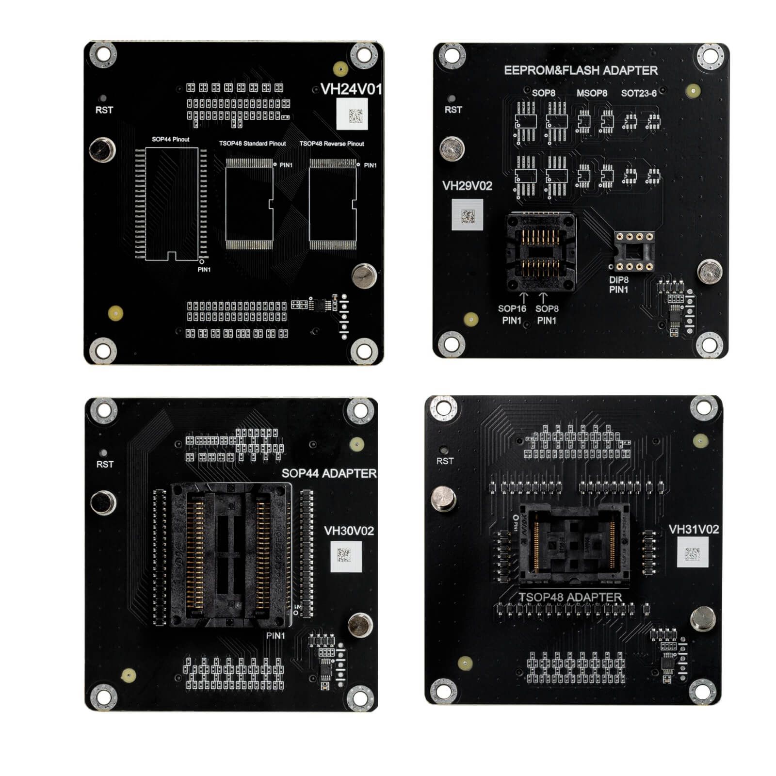 2024 Xhorse Multi Prog Programador Adaptadores XDMP04GL VH24 SOP44 TSOP48 + XDMP05GL VH29 EEPROM FLASH + XDMP06GL VH30 SOP44 + XDMP07GL VH31 TSOP48