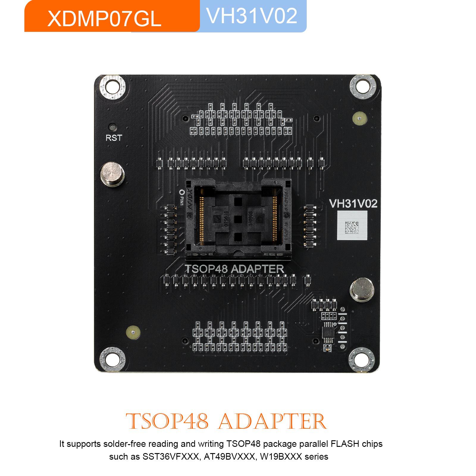 2024 Xhorse Multi Prog Programador Adaptadores XDMP04GL VH24 SOP44 TSOP48 + XDMP05GL VH29 EEPROM FLASH + XDMP06GL VH30 SOP44 + XDMP07GL VH31 TSOP48