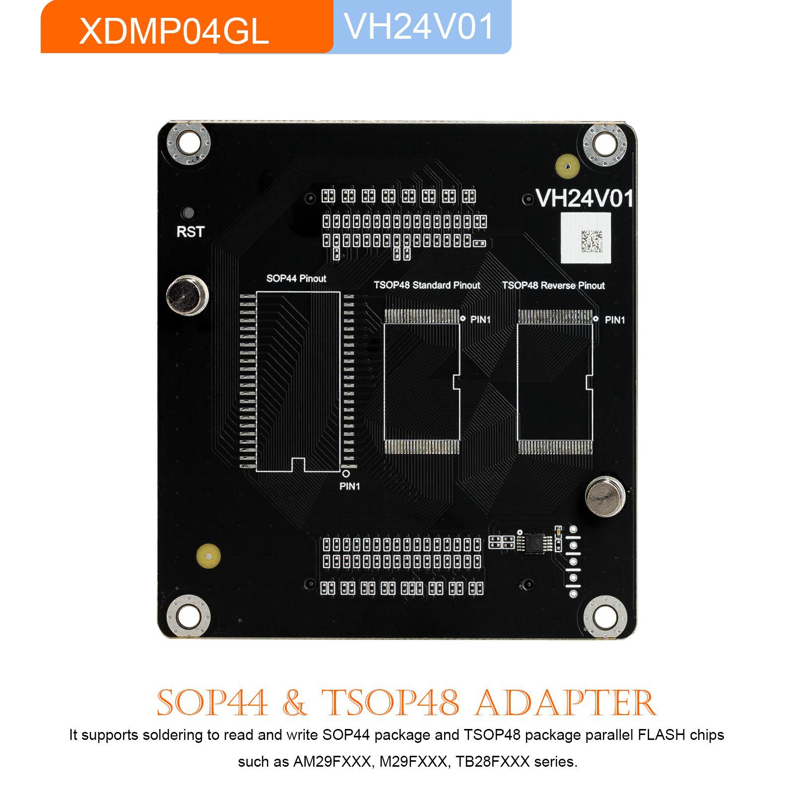 2024 Xhorse Multi Prog Programador Adaptadores XDMP04GL VH24 SOP44 TSOP48 + XDMP05GL VH29 EEPROM FLASH + XDMP06GL VH30 SOP44 + XDMP07GL VH31 TSOP48