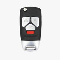 Xhorse VDI Audi Type Universal Remote Flip Key 4 Buttons Wireless PN XNAU02EN 5pcs /lot