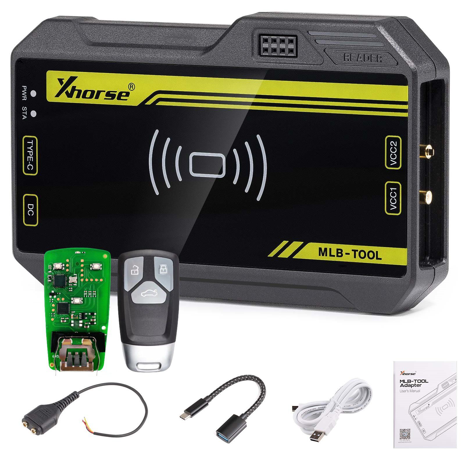 Xhorse VVDI MLB TOOL XDMLB0 chave programador com XSMA41EN Audi estilo MLB 3 botões chave