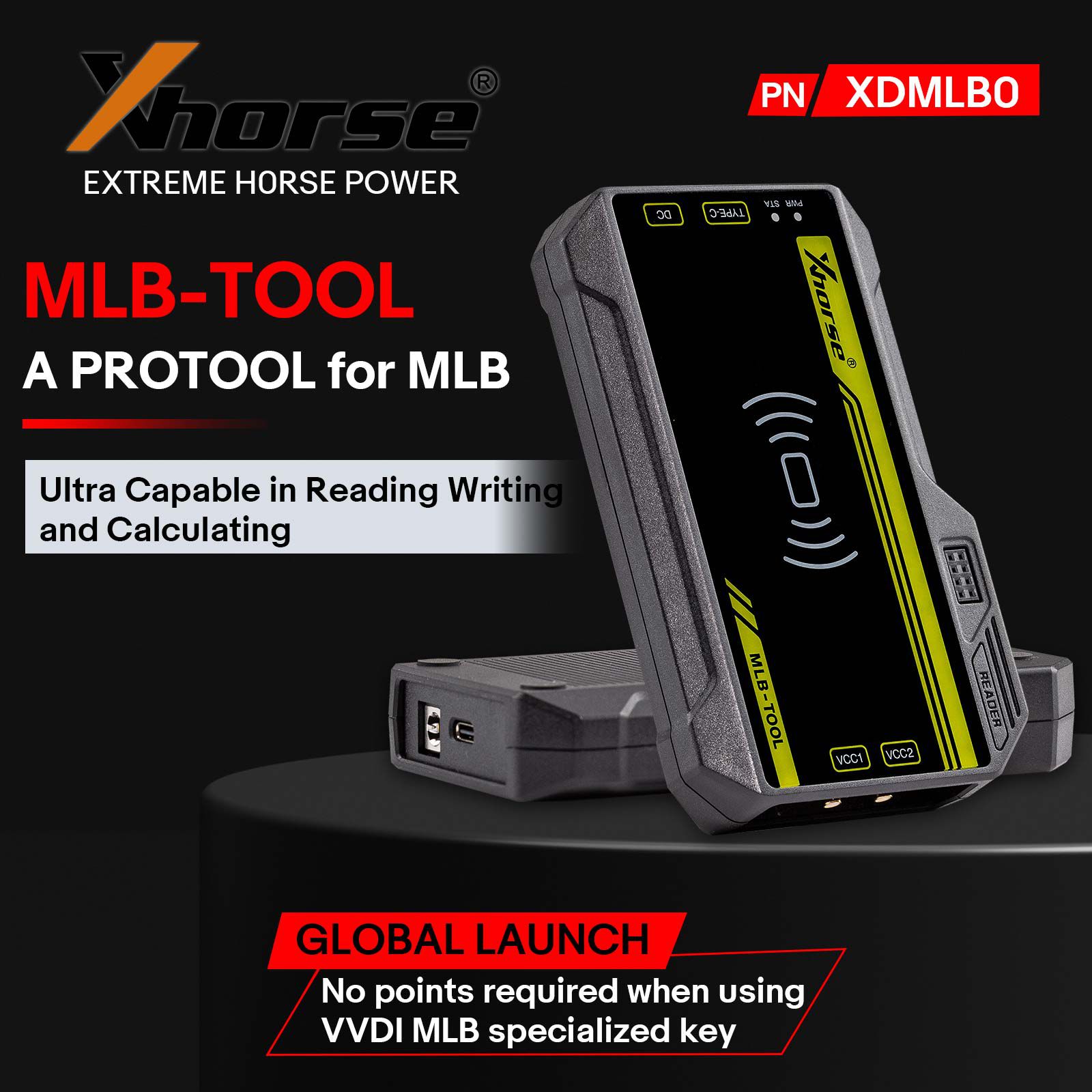 Xhorse VVDI MLB TOOL XDMLB0 chave programador com XSMA41EN Audi estilo MLB 3 botões chave