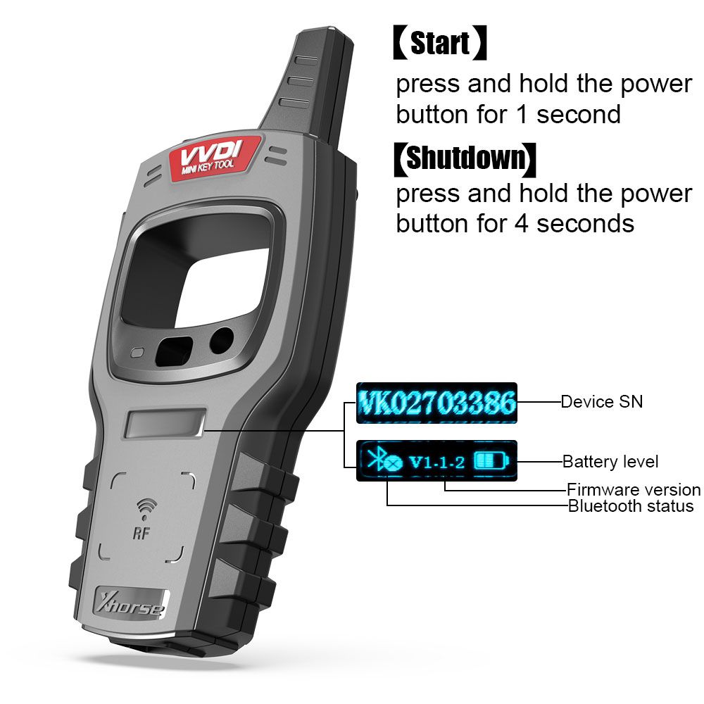 2024 Xhorse VVDI XDKTMGEN MINI Key Tool Versão Global Sem Cópia 48 Transponder (96 bit) Função Sem Tokens