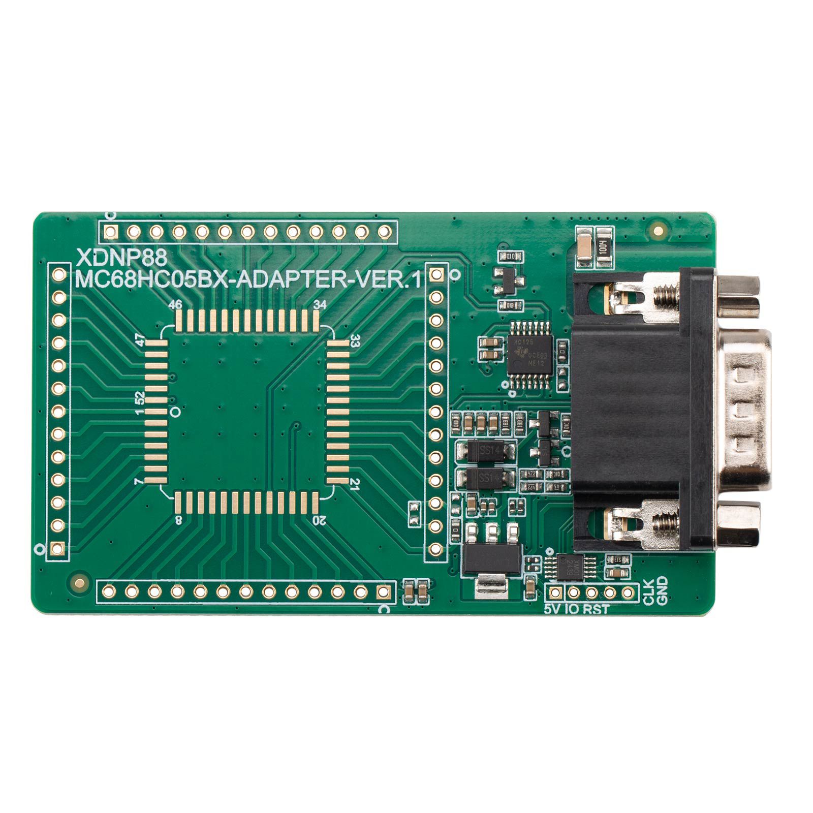 Adaptador XHORSE XDNP88GL MC68HC05BX usado com Multi-PROG, Key Tool Plus, Read & Write MC68HC05B32 (Pegada: PLCC52)
