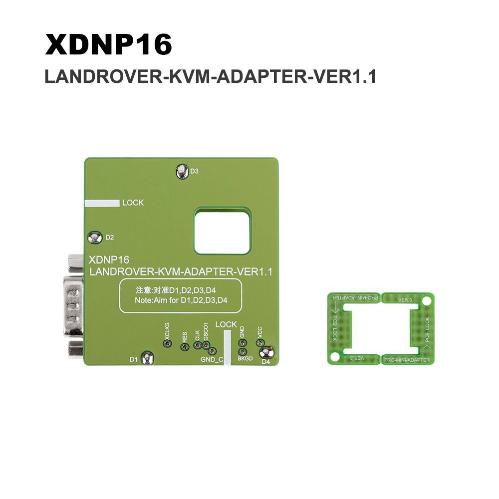Xhorse XDNPP16 Adaptadores Solder-Free para Landrover KVM Set Trabalho com VVDI Prog / MINI PROG e KEY TOOL PLUS