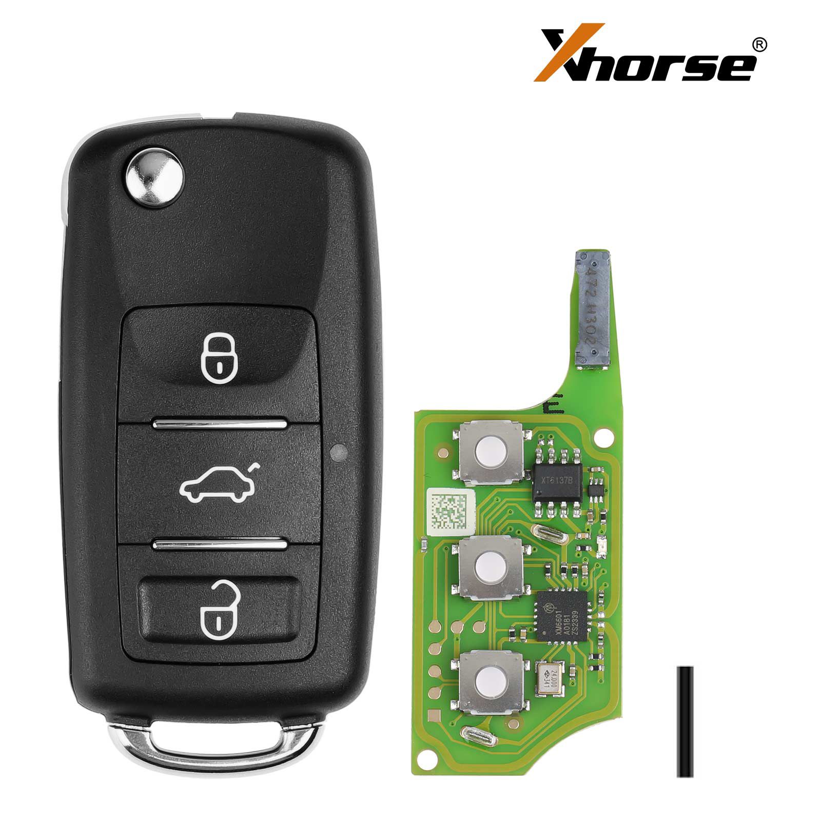 2024 Xhorse XEB510EN Volkswagen B5 Tipo Super Remote com XT27B Super Chip 5pcs / lote