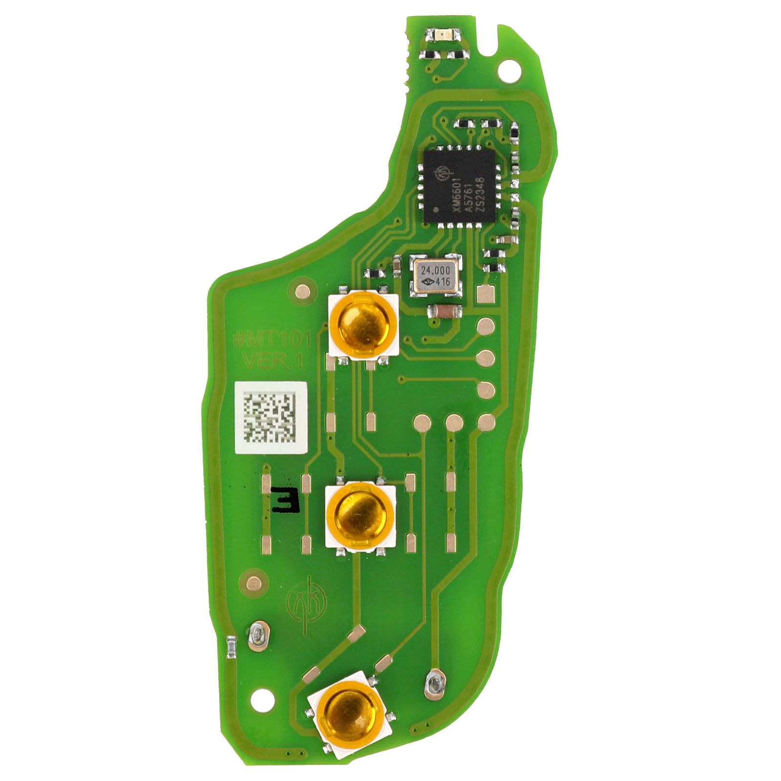 2024 XHORSE XEPG00EN Especial PCB Board Super Remotes com XT27B Super Chip 3 botões 5pcs / lote