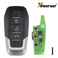 Mais novo XHORSE XKFEF1EN FA.LL Ferrari 3 botões vermelho brilhante dobrável chave remota universal 5pcs / lote