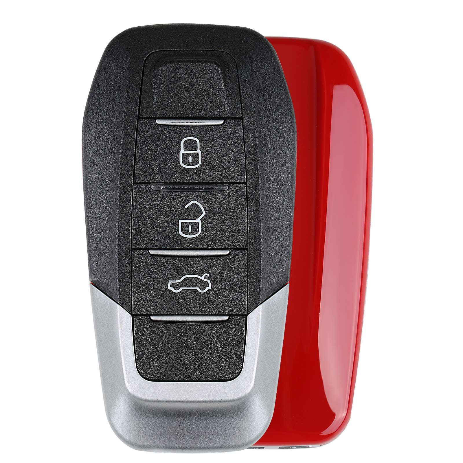 Mais novo XHORSE XKFEF1EN FA.LL Ferrari 3 botões vermelho brilhante dobrável chave remota universal 5pcs / lote