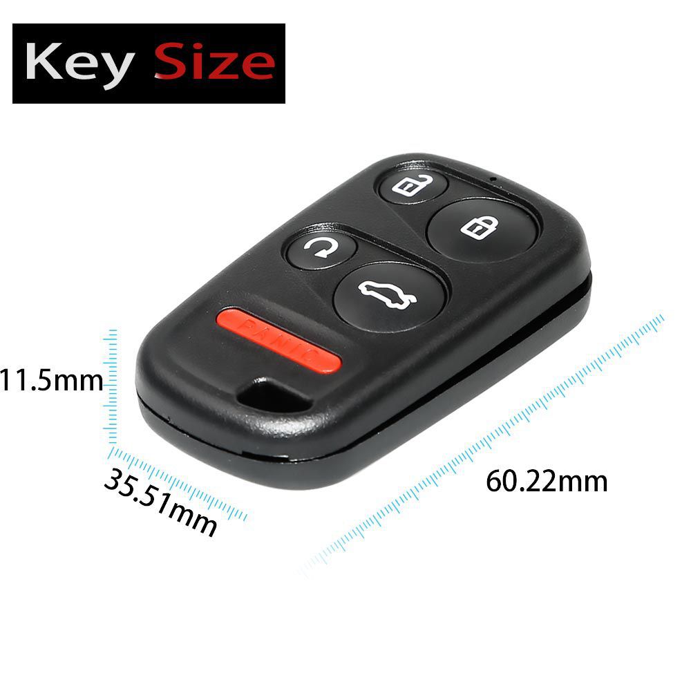 Xhorse XKHO03EN Universal Remote Key Fob para VVDI Chave Ferramenta Com Início Remoto & Botão Tronco 5 pçs/lote