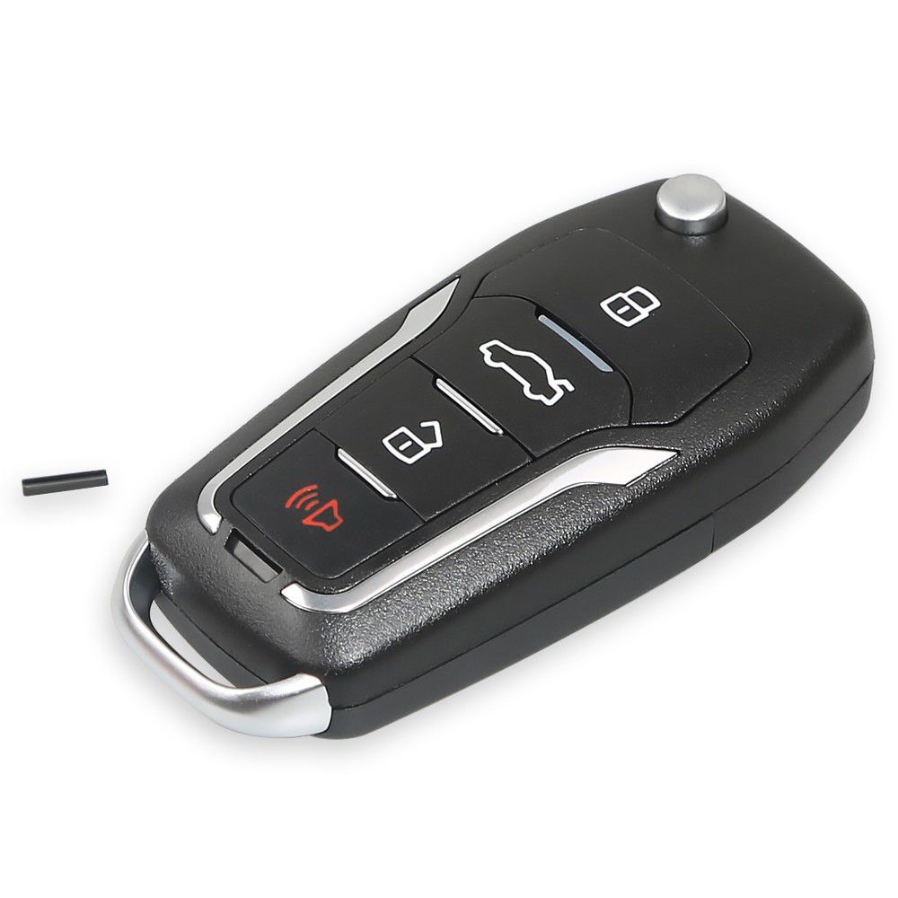 XHORSE XNFO01EN Universal Remote Key 4 Buttons Wireless For Ford (Versão Inglesa) 5pcs/lot
