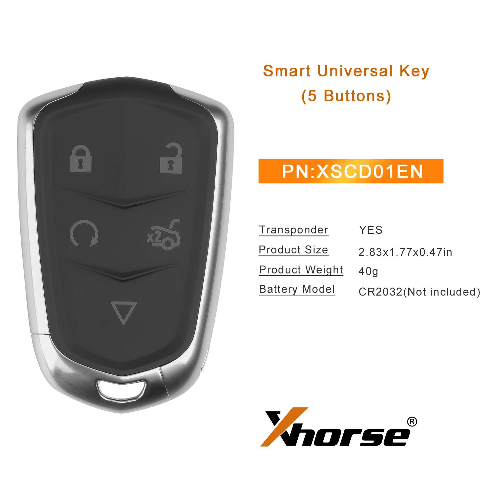XHORSE XSCD01EN brinquedo.T XM38 Universal Smart Key 5pcs / lote