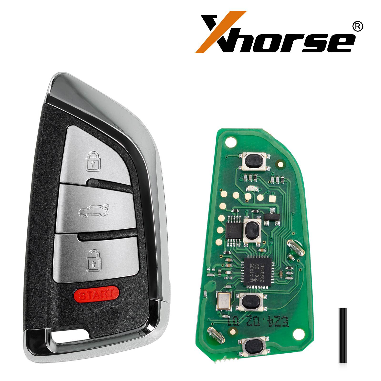 2024 XHORSE XSDFX2EN Estilo de faca pequena 4 botões da série XS Universal Smart Key 5pcs / lote